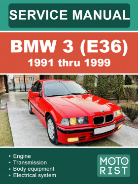 Руководство по ремонту BMW 3 (E36) c 1991 по 1999 год в электронном виде (на английском языке)
