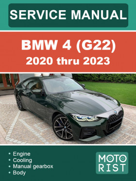 BMW 4 (G22) 2020 thru 2023, repair e-manual