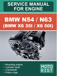 BMW N54 / N63 (BMW X6 35i / BMW X6 50i), руководство по ремонту двигателя в электронном виде (на английском языке)