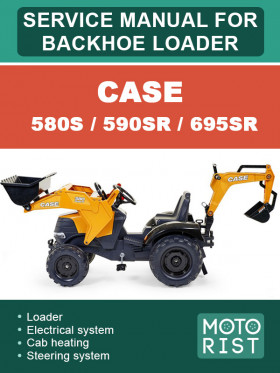 Case 580S / 590SR / 695SR backhoe loader, repair e-manual