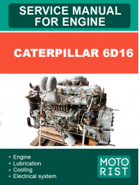 Двигуни Caterpillar 6D16, керівництво з ремонту у форматі PDF (англійською мовою)