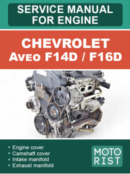 Chevrolet Aveo F14D / F16D, руководство по ремонту двигателя в электронном виде (на английском языке)