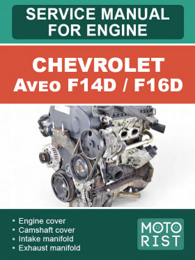 Книга по ремонту двигателя Chevrolet Aveo F14D / F16D в формате PDF (на английском языке)