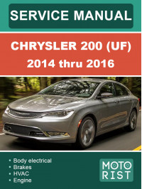 Chrysler 200 (UF) с 2014 по 2016 год, руководство по ремонту и эксплуатации в электронном виде (на английском языке)