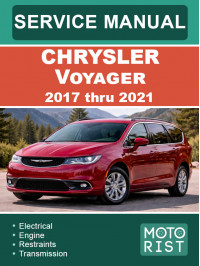 Chrysler Voyager с 2017 по 2021 год, руководство по ремонту и эксплуатации в электронном виде (на английском языке)