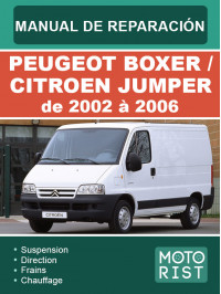 Peugeot Boxer / Citroen Jumper з 2002 по 2006 рік, керівництво з ремонту та експлуатації у форматі PDF (французькою мовою)