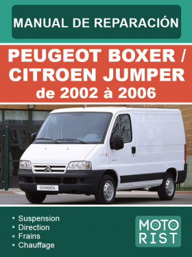 Посібник з ремонту Peugeot Boxer / Citroen Jumper з 2002 по 2006 рік у форматі PDF (французькою мовою) Посібник з ремонту Peugeot Boxer / Citroen Jumper з 2002 по 2006 рік у форматі PDF (французькою мовою)
