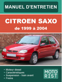 Citroen Saxo с 1999 по 2004 год, руководство по ремонту и эксплуатации в электронном виде (на французском языке)