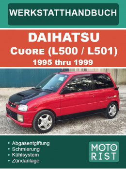 Daihatsu Cuore (L500 / L501) з 1995 по 1999 рік, керівництво з ремонту та експлуатації у форматі PDF (німецькою мовою)