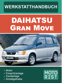 Daihatsu Gran Move, керівництво з ремонту та експлуатації у форматі PDF (німецькою мовою)