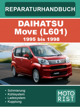 Daihatsu Move (L601) з 1995 по 1998 рік, керівництво з ремонту та експлуатації у форматі PDF (німецькою мовою)