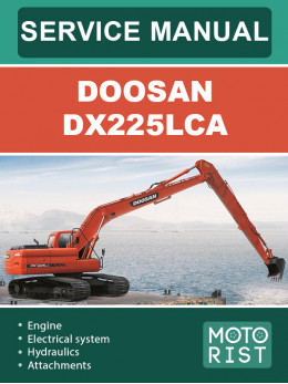 Doosan DX225LCA excavator, service e-manual