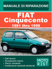 Fiat Cinquecento c 1991 по 1998 год, руководство по ремонту и эксплуатации в электронном виде  (на итальянском языке)