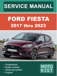 Ford Fiesta с 2017 по 2023 год, руководство по ремонту и эксплуатации в электронном виде (на английском языке)