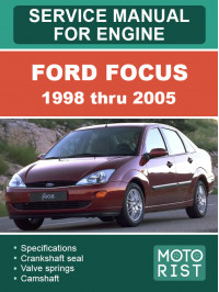 Ford Focus с 1998 по 2005 год, руководство по ремонту двигателя в электронном виде (на английском языке)
