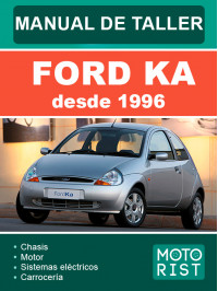 Ford Ka c 1996 року, керівництво з ремонту та експлуатації у форматі PDF (іспанською мовою)