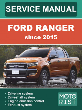 Книга по ремонту Ford Ranger с 2015 года в формате PDF (на английском языке)