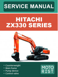Екскаватор Hitachi ZX330 Series, керівництво з ремонту та експлуатації у форматі PDF (англійською мовою)