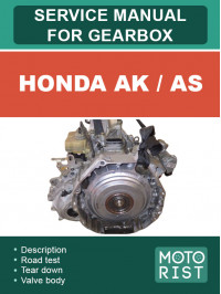 Honda AK / AS, керівництво з ремонту коробки передач у форматі PDF (англійською мовою)
