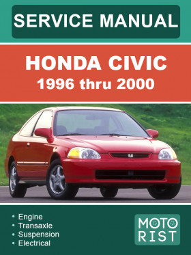 Книга по ремонту Honda Civic с 1996 по 2000 год в формате PDF (на английском языке)