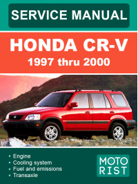 Honda CR-V c 1997 по 2000 год, руководство по ремонту и эксплуатации в электронном виде (на английском языке)