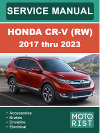 Honda CR-V (RW) с 2017 по 2023 год, руководство по ремонту и эксплуатации в электронном виде (на английском языке)