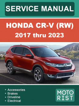 Honda CR-V (RW) з 2017 по 2023 рік, керівництво з ремонту та експлуатації у форматі PDF (англійською мовою)