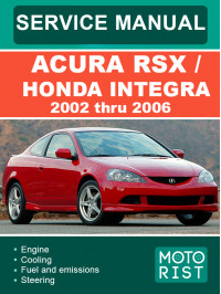 Acura RSX / Honda Integra с 2002 по 2006 год, руководство по ремонту и эксплуатации в электронном виде (на английском языке)