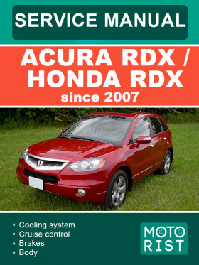 Acura RDX / Honda RDX since 2007, repair e-manual