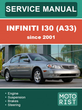 Книга по ремонту Infiniti I30 (A33) с 2001 года в формате PDF (на английском языке)