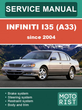 Книга по ремонту Infiniti I35 (A33) с 2004 года в формате PDF (на английском языке)