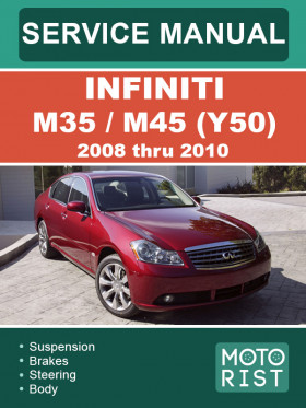 Infiniti M35 / M45 (Y50) 2008 thru 2010, repair e-manual