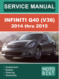 Infiniti Q40 (V36) с 2014 по 2015 год, руководство по ремонту и эксплуатации в электронном виде (на английском языке)