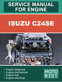 Двигатель Isuzu C24SE, руководство по ремонту в электронном виде (на английском языке)