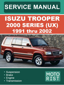 Isuzu Trooper 2000 Series (UX) с 1991 по 2002 год, руководство по ремонту и эксплуатации в электронном виде (на английском языке)