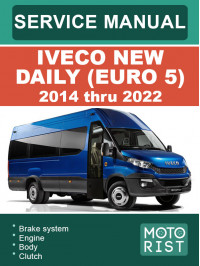 Iveco New Daily (Euro 5) с 2014 по 2022 год, руководство по ремонту и эксплуатации в электронном виде (на английском языке)