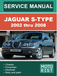 Jaguar S-Type с 2002 по 2008 год, руководство по ремонту в электронном виде  (на английском языке)