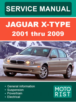 Jaguar X-Type с 2001 по 2009 год, руководство по ремонту в электронном виде  (на английском языке)