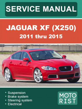 Книга по ремонту Jaguar XF (X250) с 2011 по 2015 год в формате PDF (на английском языке)