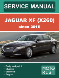 Jaguar XF (X260) з 2015 року, керівництво з ремонту у форматі PDF (англійською мовою)