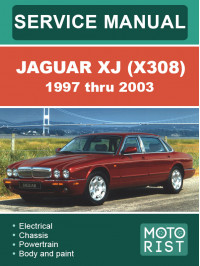 Jaguar XJ (X308) с 1997 по 2003 год, руководство по ремонту в электронном виде  (на английском языке)