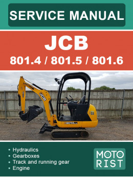 JCB 801.4 / 801.5 / 801.6, руководство по ремонту и эксплуатации в электронном виде (на английском языке)
