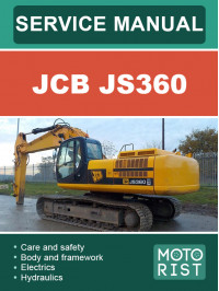 JCB JS360, керівництво з ремонту та експлуатації екскаватора у форматі PDF (англійською мовою)
