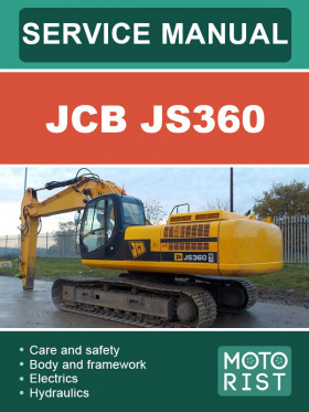 Книга по ремонту экскаватора JCB JS360 в формате PDF (на английском языке)