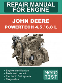 John Deere Powertech 4.5 / 6.8 л, руководство по ремонту двигателя в электронном виде (на английском языке)
