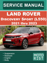 Land Rover Discovery Sport (L550) с 2021 по 2023 год, руководство по ремонту и эксплуатации в электронном виде (на английском языке)