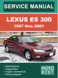 Lexus ES 300 з 1997 по 2001 рік, керівництво з ремонту та експлуатації у форматі PDF (англійською мовою)