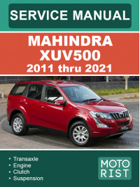 Mahindra XUV500 2011 thru 2021, service e-manual