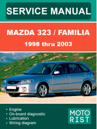 Mazda 323 / Mazda Familia с 1998 по 2003 год, руководство по ремонту и эксплуатации в электронном виде (на английском языке)