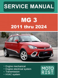 MG 3 2011 thru 2024, service e-manual